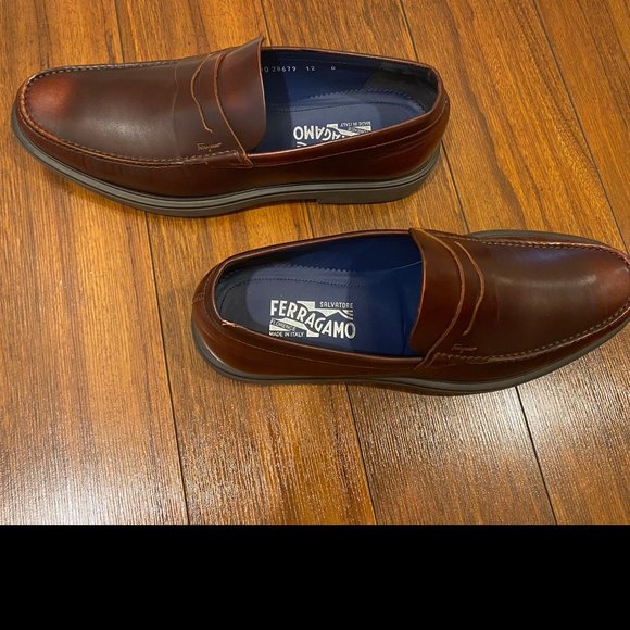 Salvatore Ferragamo Men Loafers - NWOT - Size 12 D - Picture 8 of 9